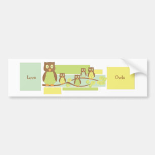 Owls and Owls Bumper Sticker