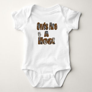 Owls Are A Hoot Picture Logo, Baby Bodysuit