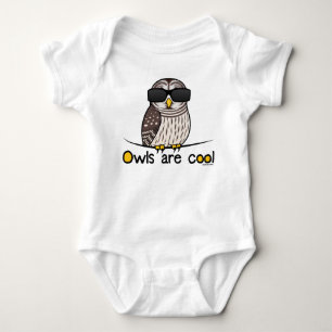 Owls are cool! baby bodysuit