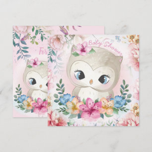 Owls Baby Shower Invitation
