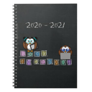 owl's back to school - notebook