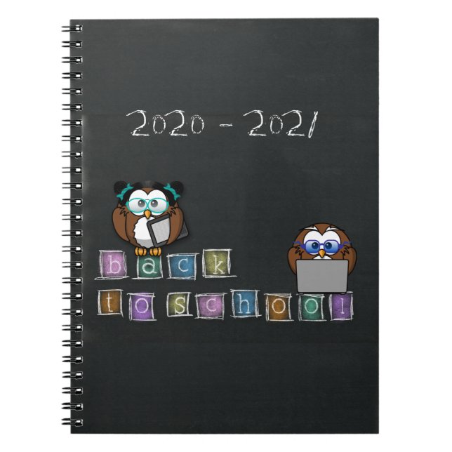 owl's back to school - notebook (Front)