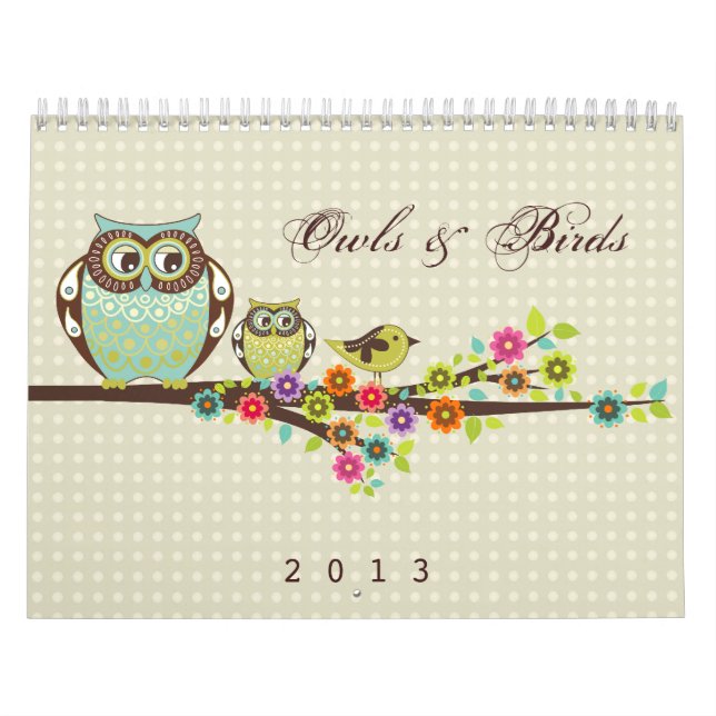 Owls & Birds Calendar (Cover)