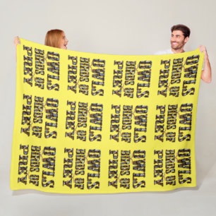 Owls Birds Of Prey, Fleece Blanket