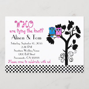 Owls - Casual Funny Wedding Invites
