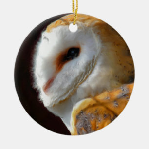 OWLS CERAMIC TREE DECORATION