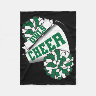 Owls Cheer Ck To School Cheerleading Spirit G Fleece Blanket