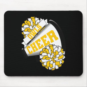 Owls Cheer Ck To School Cheerleading Spirit Gy  Mouse Mat