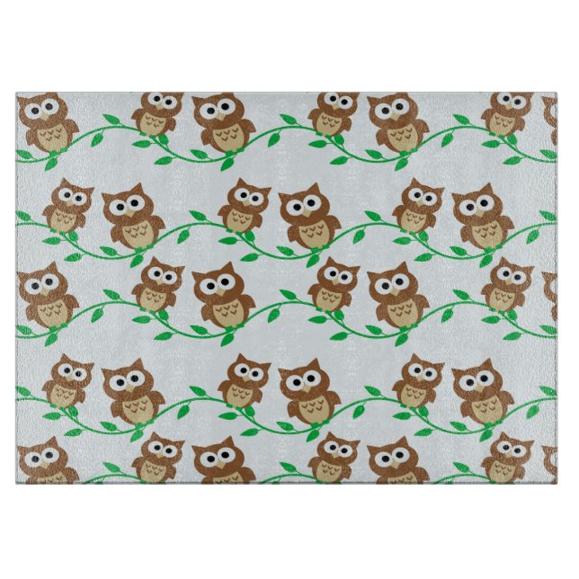 Owls Cutting Board (Front)