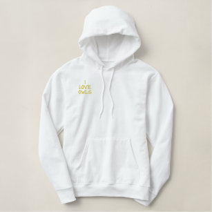 OWLS  EMBROIDERED HOODIE