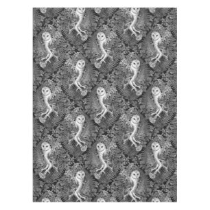 Owls, ferns, oak and berries 3 tablecloth