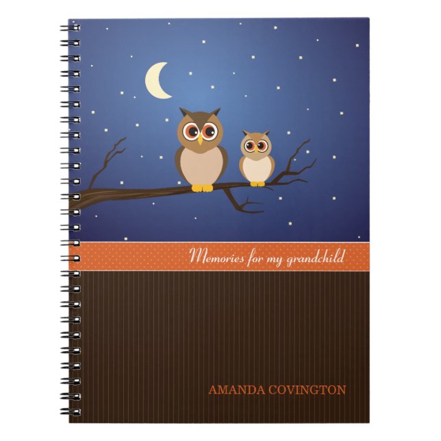 Owls Grandchild Memories Notebook (Front)