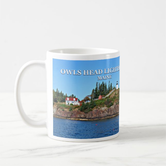 Owls Head Lighthouse, Maine Mug (Left)