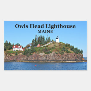 Owls Head Lighthouse, Maine Stickers