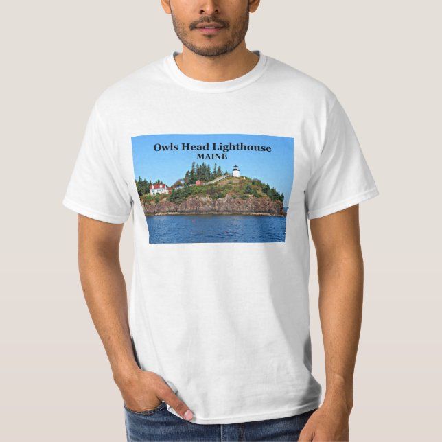 Owls Head Lighthouse, Maine T-Shirt (Front)