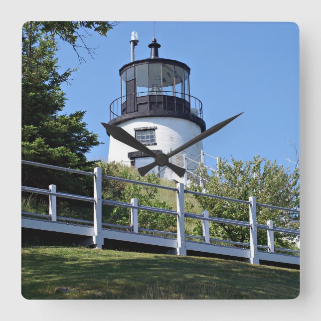 Owls Head Lighthouse, Maine Wall Clock (Front)