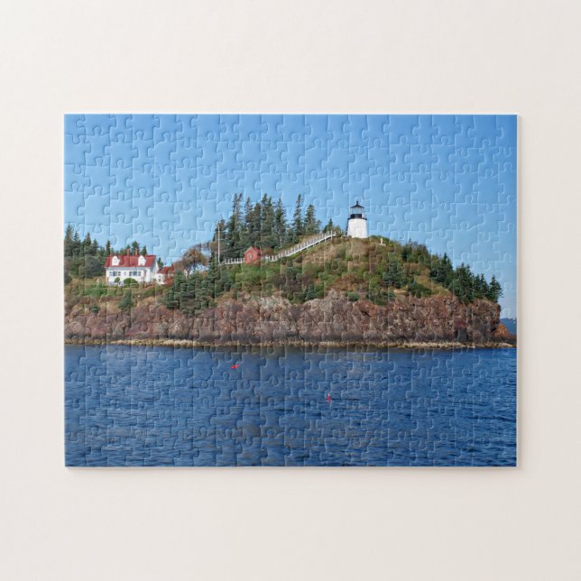 Owls Head Lighthouse, Penobscot Bay Maine Jigsaw Puzzle (Horizontal)