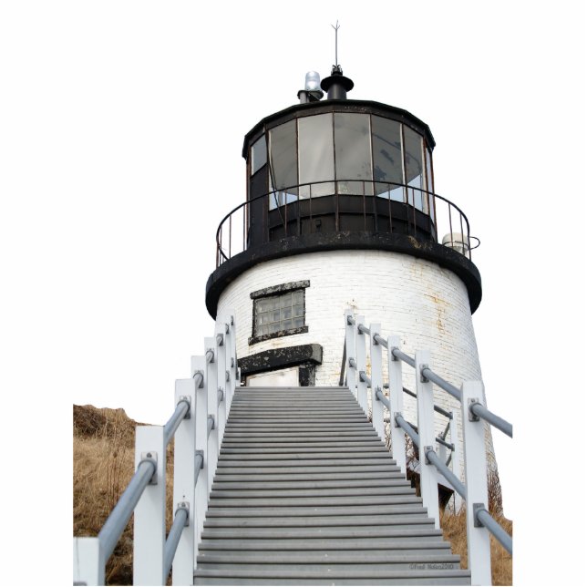 Owls Head Lighthouse Standing Photo Sculpture (Front)