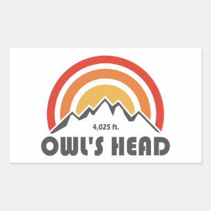 Owl's Head New Hampshire Rectangular Sticker