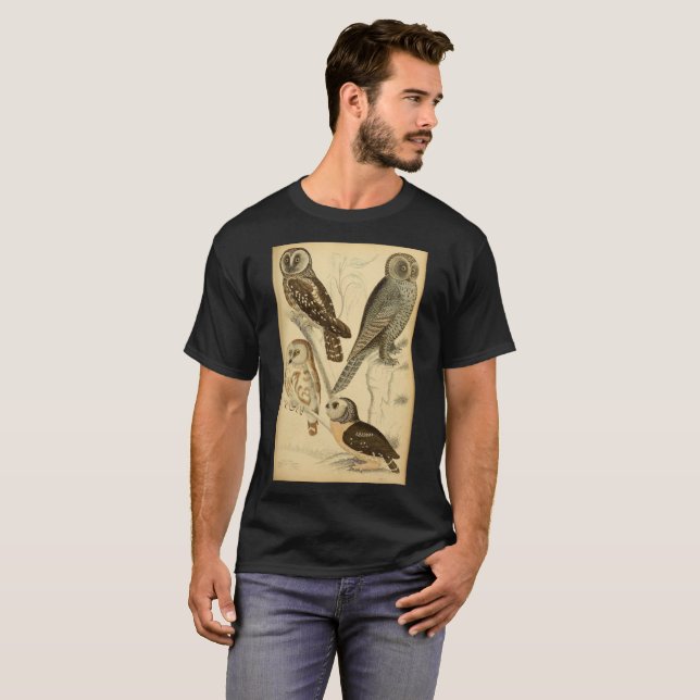 Owls illustration T-Shirt (Front Full)