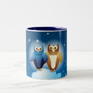 Owls in love, mug