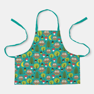 Owls In The Forest Apron