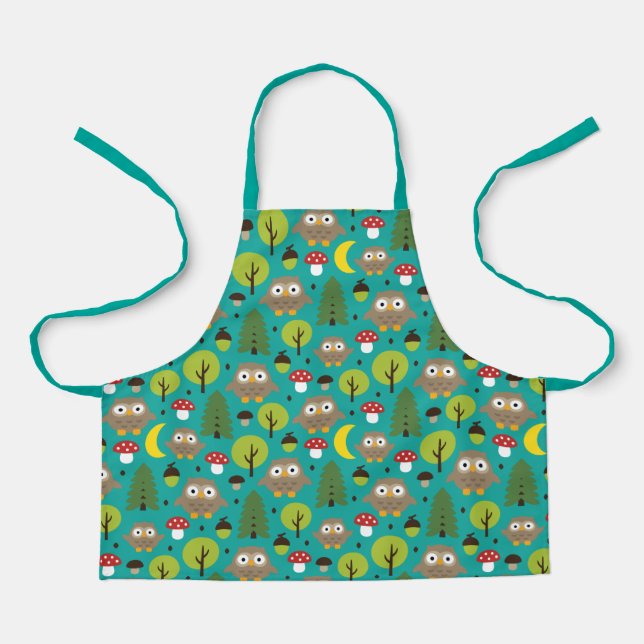 Owls In The Forest Apron (Front)