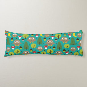 Owls In The Forest Body Pillow