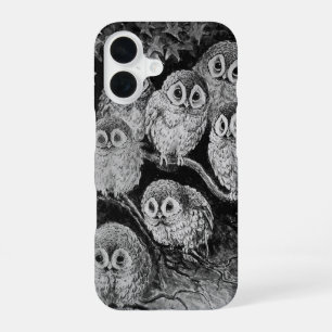 Owls in the Forest, Louis Wain iPhone 16 Case