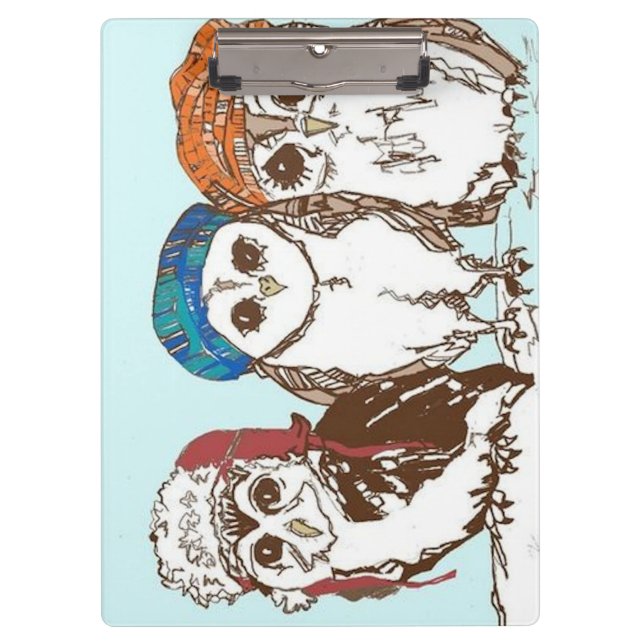 Owls in the Hood Clipboard (Front)