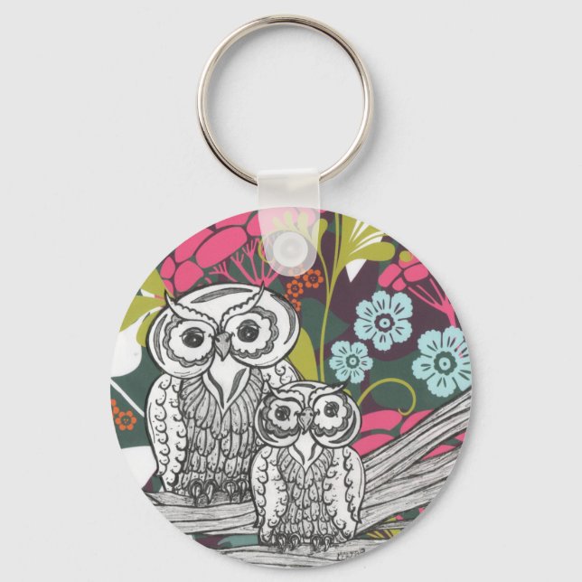 Owls keychain (Front)