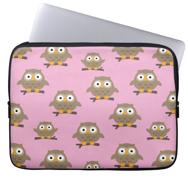Owls Laptop Sleeve (Front)