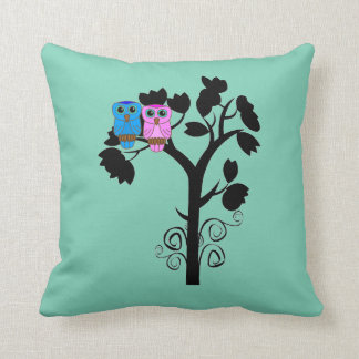 Owls - Love Birds - Gift for Couple Cushion