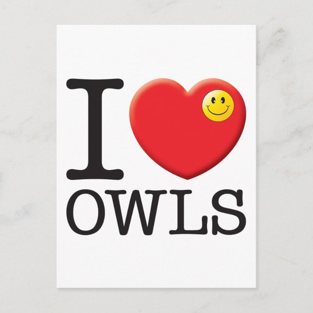 Owls Love Postcard (Front)