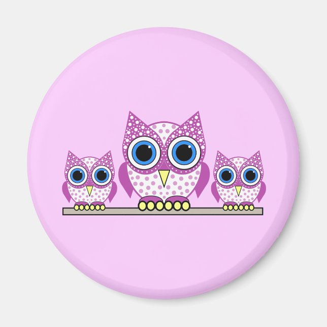 owls magnet (Front)