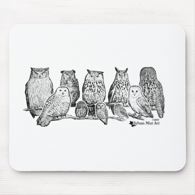 Owls Mouse Mat (Front)