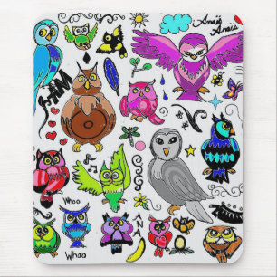 Owls Mouse Mat