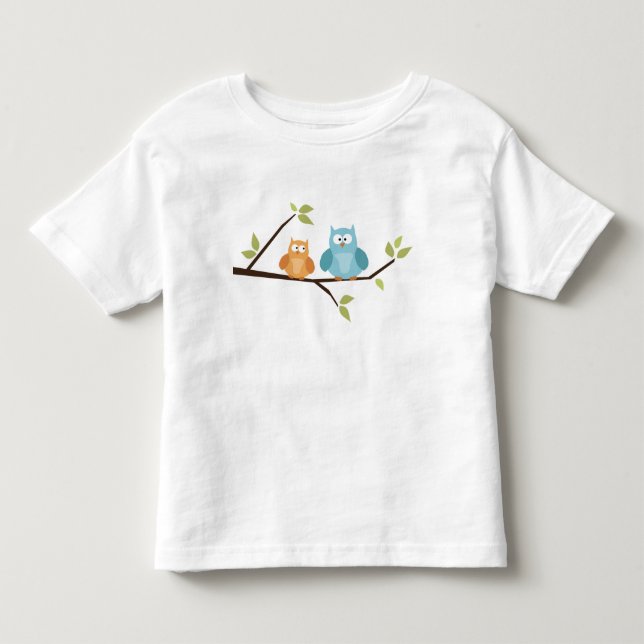Owls On a Tree Toddler T-Shirt (Front)