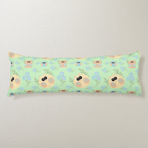 owls pattern body cushion