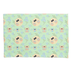 owls pattern pillowcase