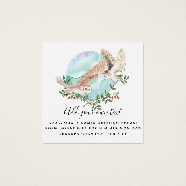 OWLS Personalised (Front)