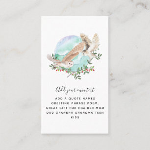 OWLS Personalised Business Card