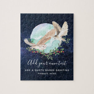Owls Personalised Jigsaw Puzzle