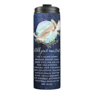 OWLS Personalised Thermal Tumbler