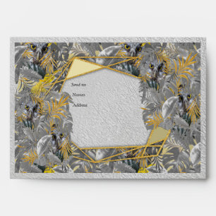 Owls - Plant leaves in Grey /Yellow 2021 colours Envelope