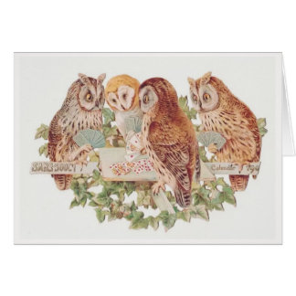 Owls Play Cards