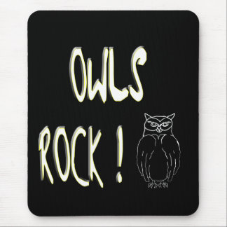 Owls Rock! Mousepad