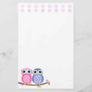 Owls (Today's Best Award) Stationery
