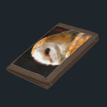 OWLS TRIFOLD WALLET<br><div class="desc">A beautiful soft artistic watercolor of a Barn Owl.</div>