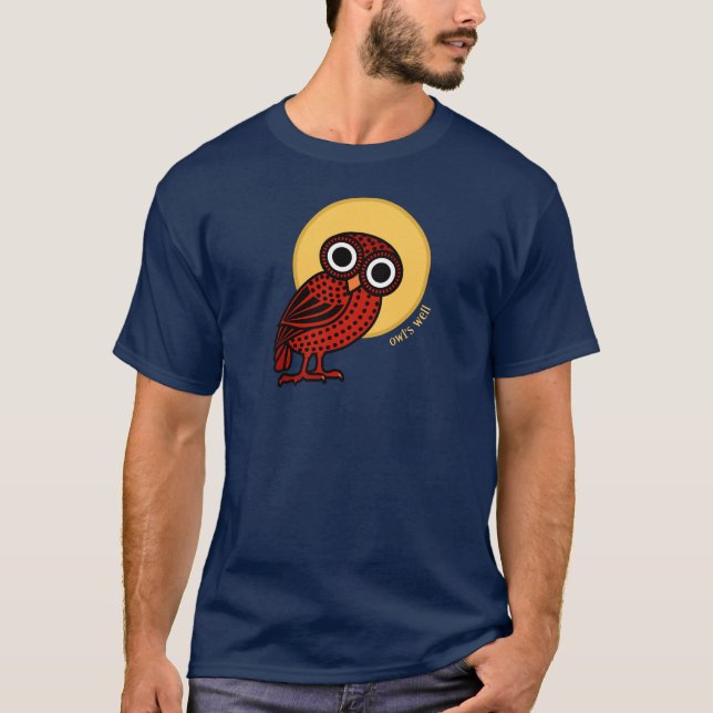 Owl's Well with this Cute Athenian Owl T-Shirt (Front)
